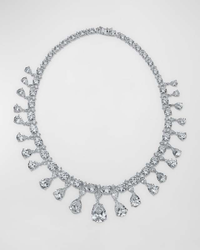 Vanderbilt Multi-Cut Cubic Zirconia Statement Necklace